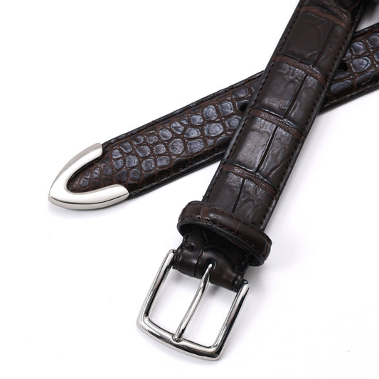 Thanx / Genuine Small Crocodile Belt